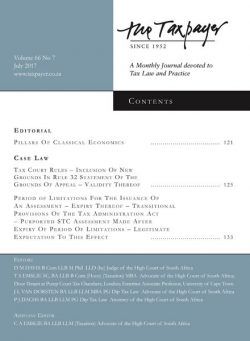 The Taxpayer – July 2017