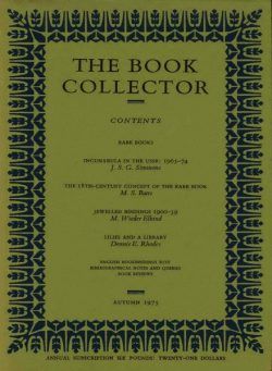 The Book Collector – Autumn 1975