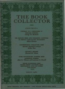 The Book Collector – Spring 1960