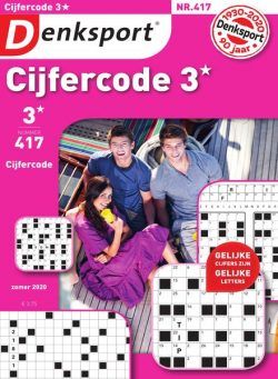 Denksport Cijfercode 3 – 16 juli 2020