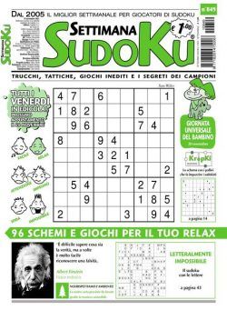 Settimana Sudoku – 17 novembre 2021