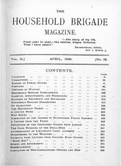 The Guards Magazine – April 1900