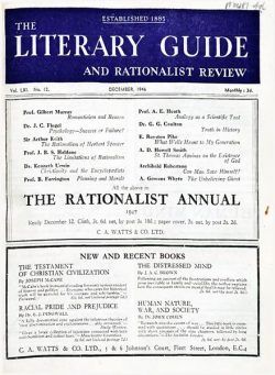 New Humanist – The Literary Guide December 1946