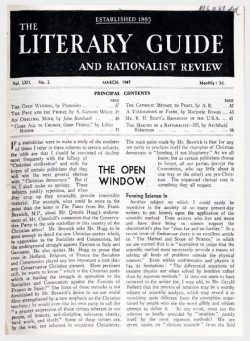 New Humanist – The Literary Guide March 1947