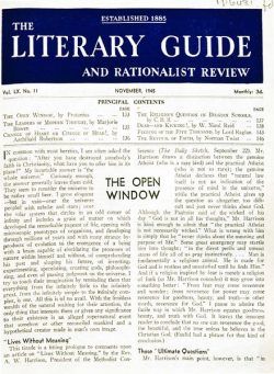 New Humanist – The Literary Guide November 1945