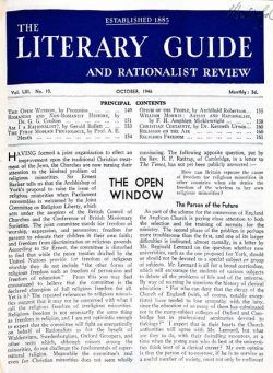 New Humanist – The Literary Guide October 1946