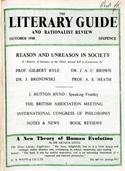 New Humanist – The Literary Guide October 1948