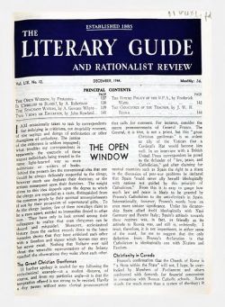 New Humanist – The Literary Guide December 1944