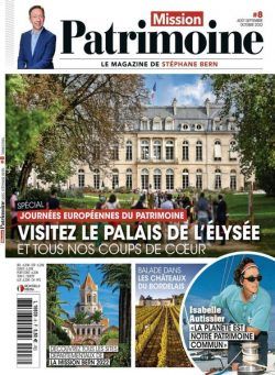 Mission Patrimoine – Aout-Octobre 2022