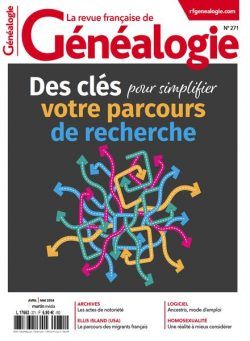 La Revue francaise de Genealogie – Avril-Mai 2024