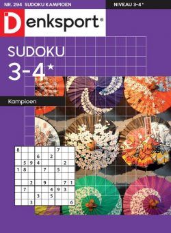 Denksport Sudoku 3-4 kampioen – 11 April 2024