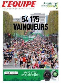 L’Equipe Supplement – 8 Avril 2024