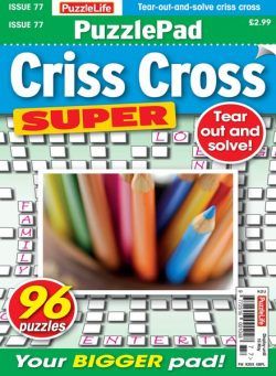 PuzzleLife PuzzlePad Criss Cross Super – April 2024