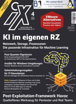 iX – Magazin fur professionelle IT – April 2024