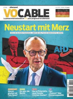 Vocable Allemand – Avril 2025