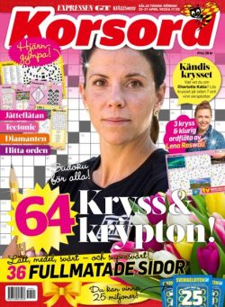 Korsord – 22 April 2025