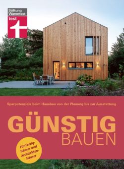 Stiftung Warentest – Gunstig bauen – Juni 2025